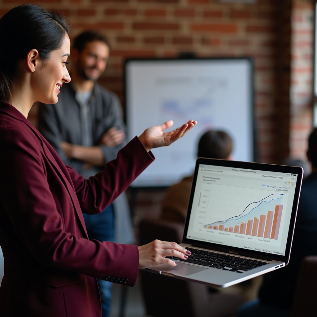 Участник демонстрирует готовую финансовую модель своего продукта